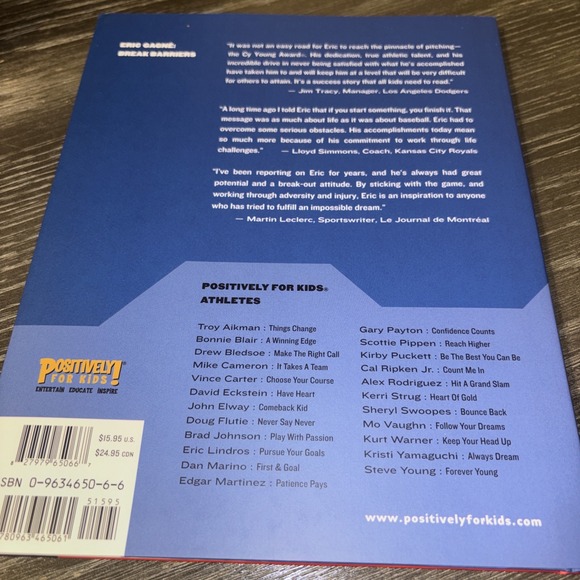 Eric Gagne: Break Barriers by Greg Brown & Eric Gagne 2004 Hardcover Autographed - Picture 3 of 3